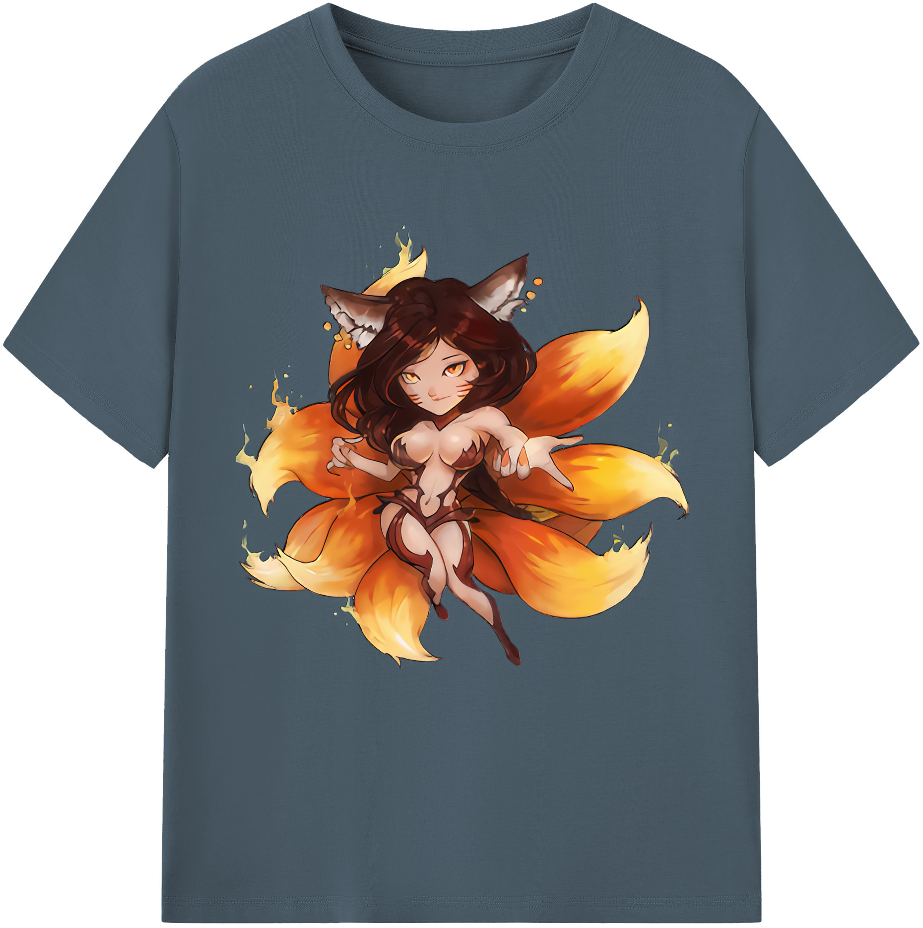 リーグ・オブ・レジェンド League of Legends LOL 綿100％半袖Tシャツ（フロントプリント）